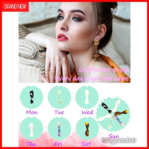 12 Piece Acetate Hair Sticks for Long Hair Styling Accessories main image 6